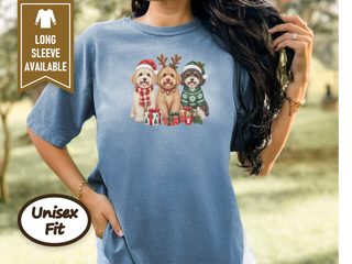 Christmas Maltipoo Dogs Trio doodle dog shirt - photo 5