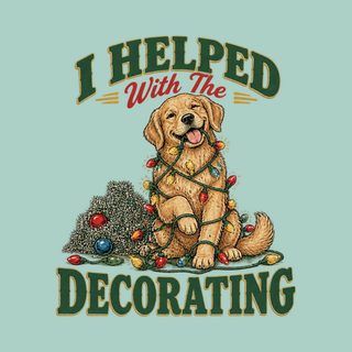 Tangled Golden Retriever Christmas - Golden Retriever Dad Shirt