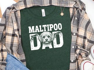 Maltipoo Dad doodle dog shirt - photo 4