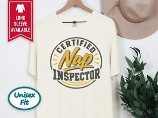 Certified Nap Inspector Round Badge funny shirt - photo 8