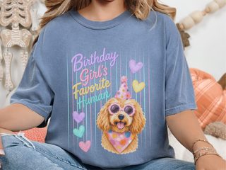 Birthday Girl's Favorite Human Goldendoodle doodle dog shirt - photo 5