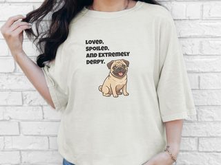 Derpy Fawn Pug doodle dog shirt - photo 7