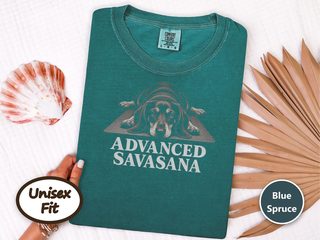 Dachshund Advanced Savasana Yoga doodle dog shirt - photo 7