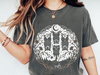 Raccoon Tree Branches Moon funny shirt - photo 1
