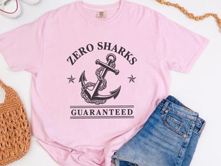 Zero Sharks Guaranteed Anchor funny shirt - photo 4