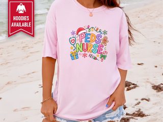Christmas Peds Nurse Holiday Doodle funny shirt - photo 5