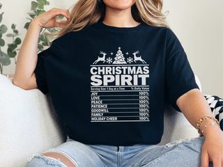 Christmas Spirit Nutrition Label5 funny shirt - photo 2