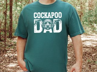 Comfort Colors Cockapoo Dad doodle dog shirt - photo 6