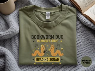 Bookworm Duo funny shirt - photo 7
