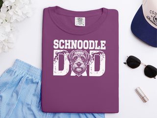 Comfort Colors Schnoodle Dad doodle dog shirt - photo 4