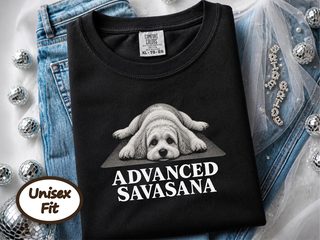Maltipoo Advanced Savasana Yoga doodle dog shirt - photo 1
