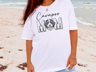 Comfort Colors Cavapoo Mom doodle dog shirt - photo 2