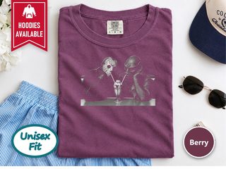 Monsters Sharing Diner Milkshake funny shirt - photo 3