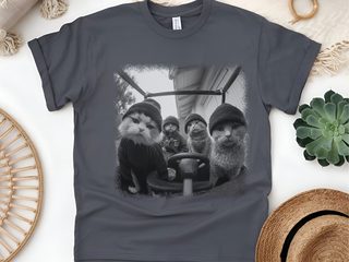 Cat Thugs In Car funny shirt - photo 5