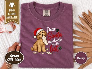 Goldendoodle Ate The List Christmas doodle dog shirt - photo 6