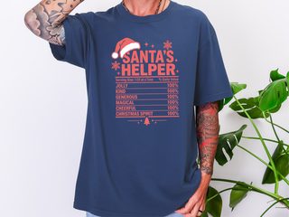 Santa's Helper Nutrition Label funny shirt - photo 8