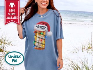 Santa Lab Results Pill Bottle funny shirt - photo 5