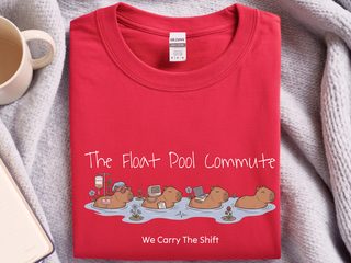 The Float Pool Commute funny shirt - photo 3