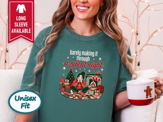 Frazzled Woman Christmas Gift Wrapping funny shirt - photo 7