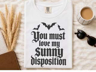 Sunny Disposition Gothic Bats funny shirt - photo 1