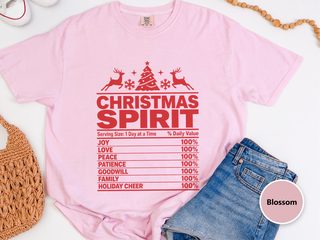 Christmas Spirit Nutrition Label5 funny shirt - photo 5