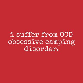 Funny Obsessive Camping Disorder T-Shirt - ADHD Squirrel Shiny Object
