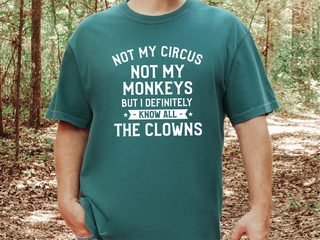 Not My Circus Not My Monkeys But I Definitely Know All The Clowns funny shirt - photo 7