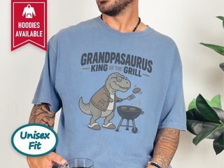 Grandpasaurus King Of Grill T-rex funny shirt - photo 7