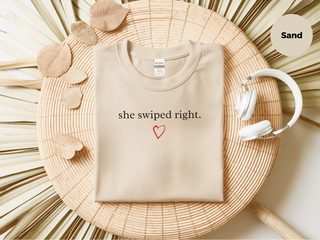 She Swiped Right funny shirt - photo 6