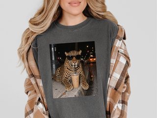 Leopard Drinking Iced Coffee funny shirt - photo 5