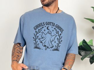 Ghouls Gotta Ghoul Ghost Wreath funny shirt - photo 6