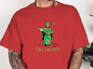 Skedaddle St. Patrick Kicking Out Snakes funny shirt - photo 2