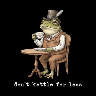 Don't Kettle For Less Dapper Frog Tea Pun Motivational Shirt