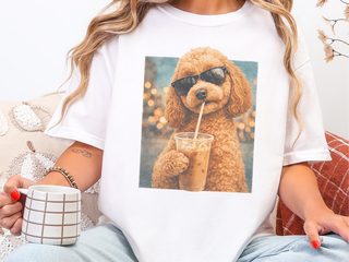 Comfort Colors Cavapoo Iced Coffee Cool Dog doodle dog shirt - photo 1