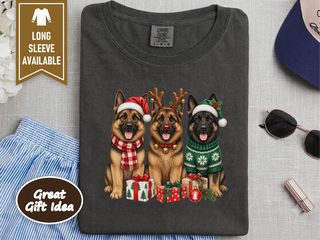 German Shepherd Christmas Trio doodle dog shirt - photo 3