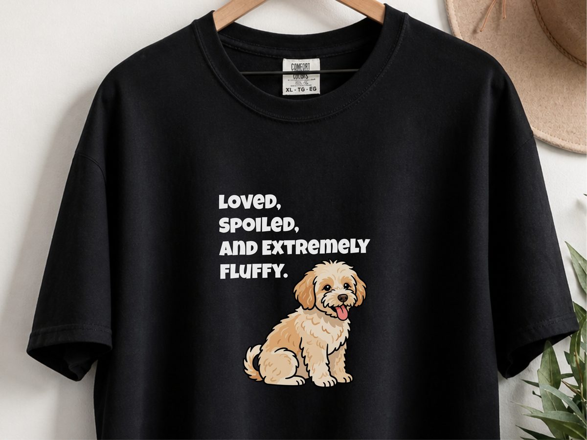 Loved Maltipoo Comfort Colors Shirt for Maltipoo Dog Mom and Owner