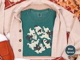 Cute Ghost Playing With Bat funny shirt - photo 8