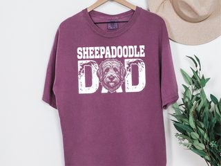 Comfort Colors Sheepadoodle Dad doodle dog shirt - photo 4