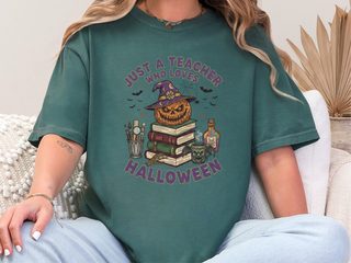 Just A Teacher Who Loves Halloween_3 funny shirt - photo 6