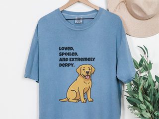 Derpy Yellow Labrador Retriever doodle dog shirt - photo 5
