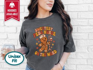 Sweetest Peds Nurse Gingerbread funny shirt - photo 4