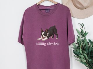 Boston Terrier Big Stretch doodle dog shirt - photo 4