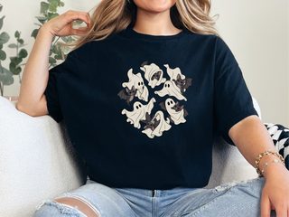 Cute Ghost Playing With Bat funny shirt - photo 2