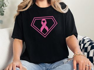 Superwoman Breast Cancer funny shirt - photo 3