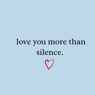 Funny 'I Love You More Than Silence' Valentine's Day Gift Tee