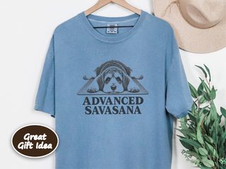 Schnoodle Advanced Savasana Yoga doodle dog shirt - photo 7
