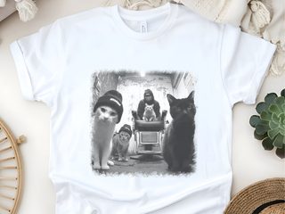 Cat Barbershop funny shirt - photo 5