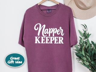 Napper Keeper Script Typography funny shirt - photo 4