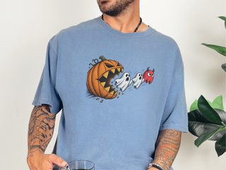Scary Pumpkin Eating Ghosts funny shirt - photo 5