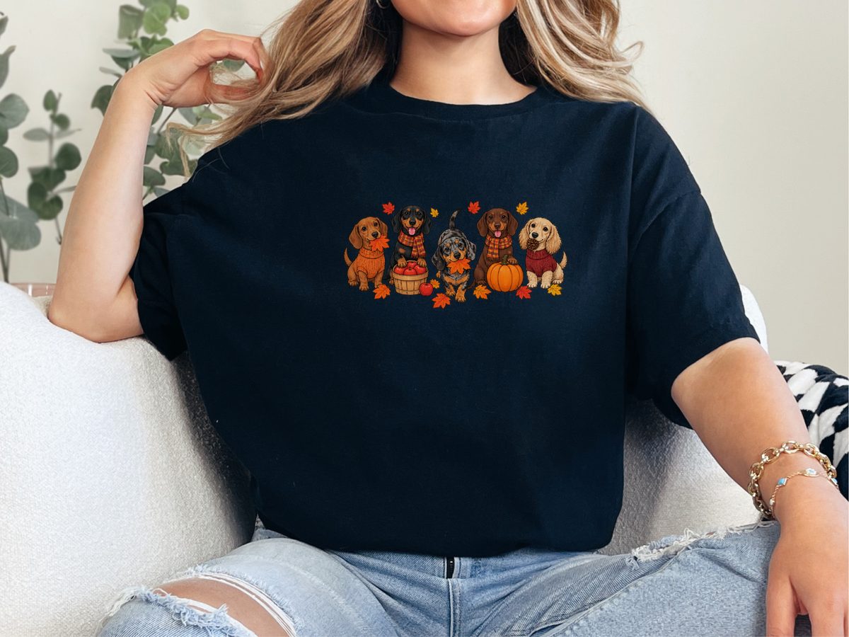 Dachshunds Fall Activities Lineup Shirt - Fall Dachshund Dog Gift